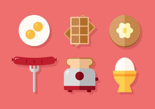 Vector Breakfast Menu