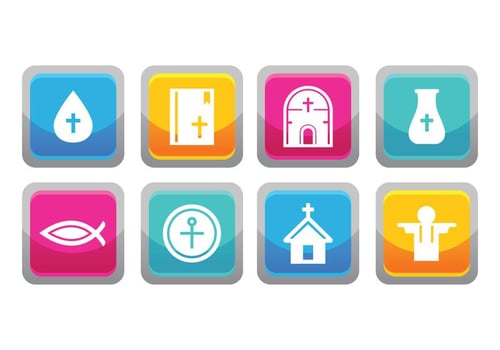 Free Reilgion Icon Set vector
