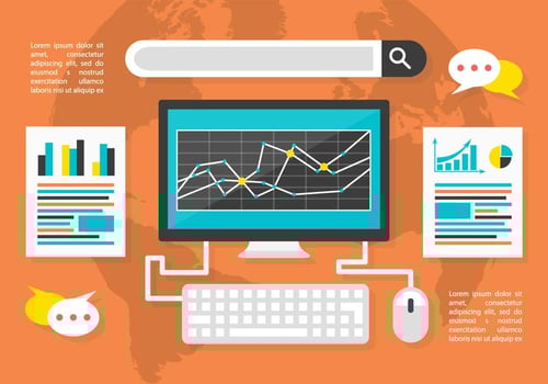 Free Flat Digital Marketing Vector Background