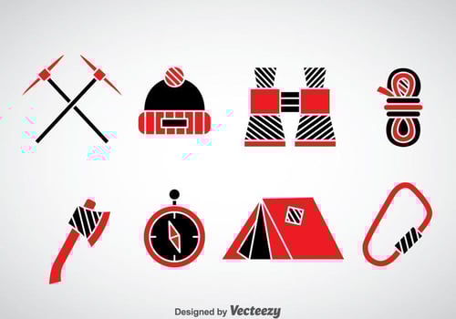 Mountaineer Icons Vector