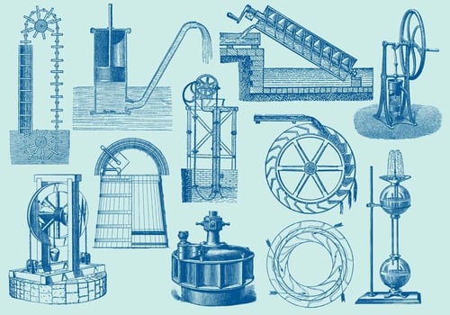 Water Machines vector