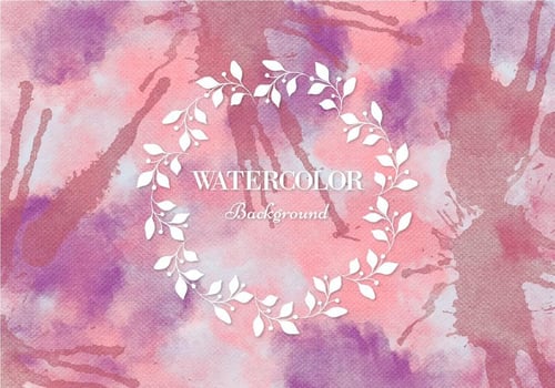 Free Vector Pink Watercolor Background