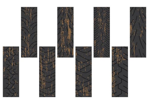 Dirty Tire Marks vector