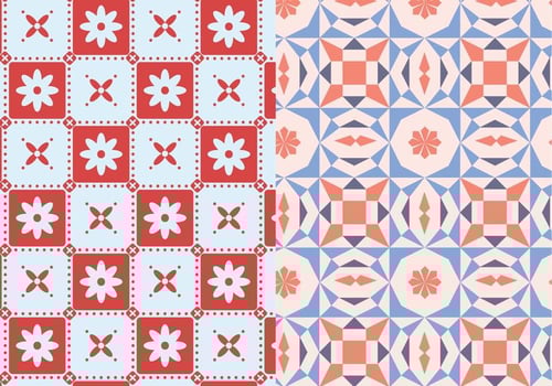 Mosaic Geometric Pattern vector