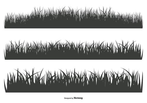 Grass Silhouette Shapes vector