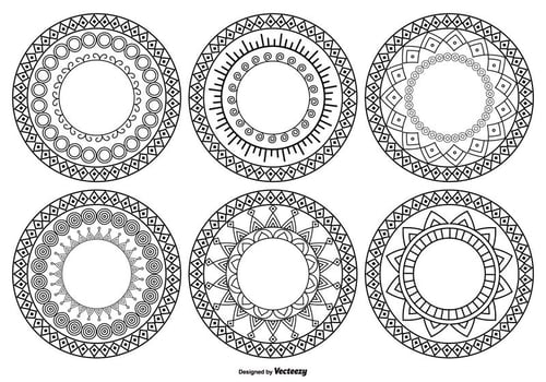 Decorative Circle Shapes vector