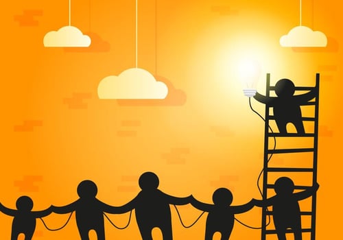 Working Together Illustration Vector