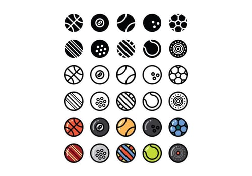Set of Sport Ball Vectors