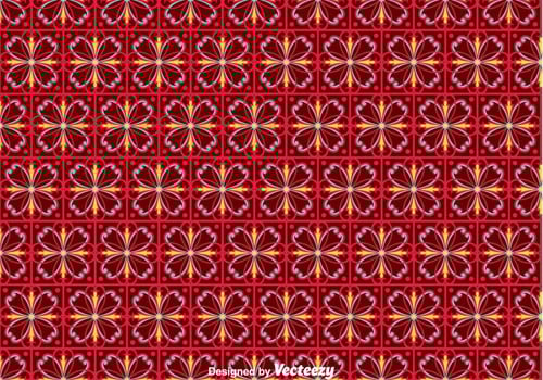 Flower Portuguese Tiles Pattern vector