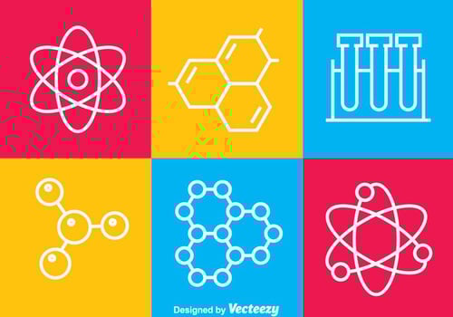 Science Line Icons vector
