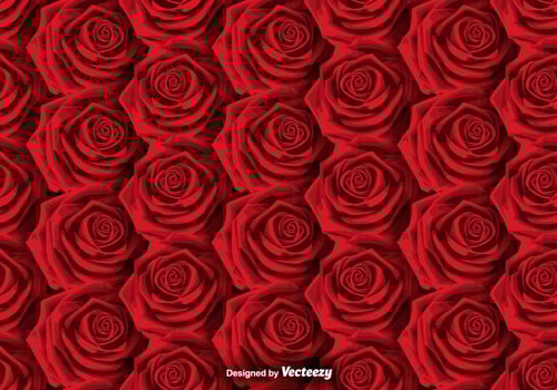 Vector Roses Background - SEAMLESS PATTERN