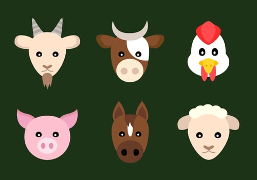 Farm Animals Vector