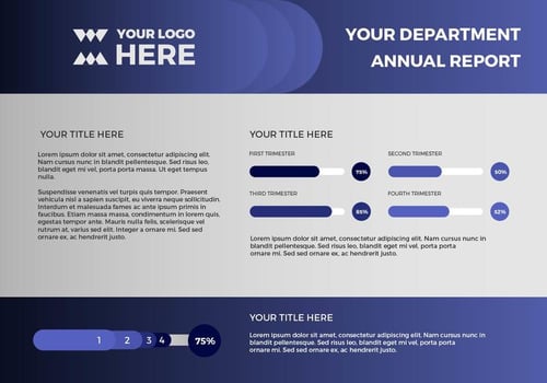Free Annual Report Vector Presentation 13