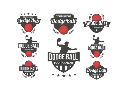 Dodge Ball Logo Vector