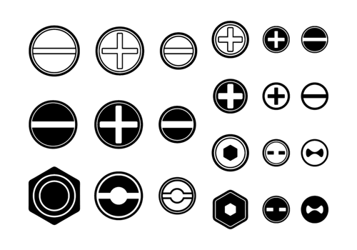 Screws  Nuts  Nail Vector Icon
