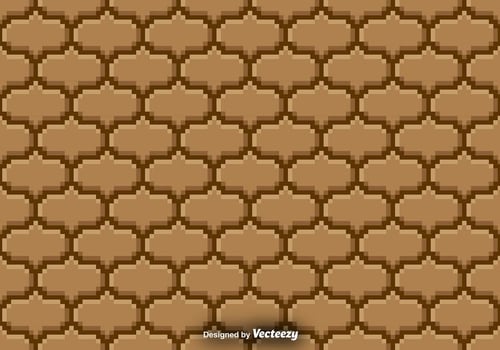 Pixelated Seamless Pattern - Vector background