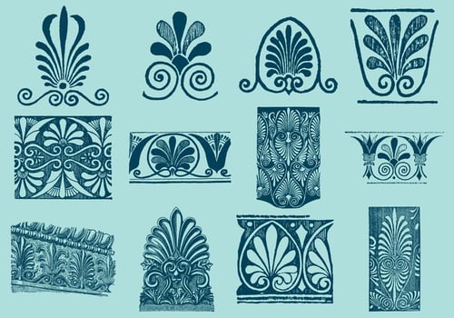 Greek Decorative Motifs vector