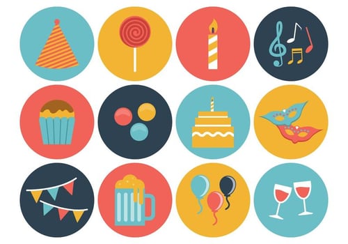 Free Birthday Icons Vector