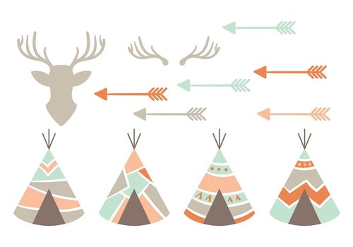 Native American Vector Icons