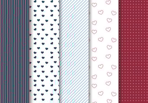 Free Valentine's Day Pattern Vector