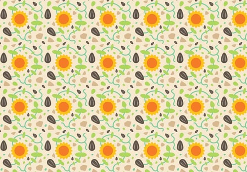 Sunflower Pattern Vector