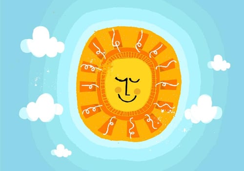 Summer Sun Vector