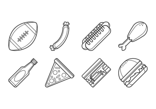 Free Tailgate Feast Icon Vector