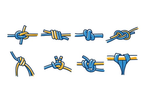 CLIMBING WALL KNOT VECTOR