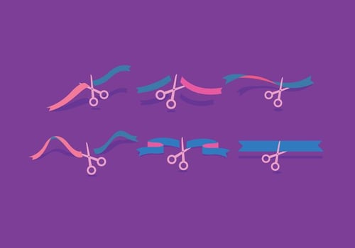Ribbon Cutting Vector
