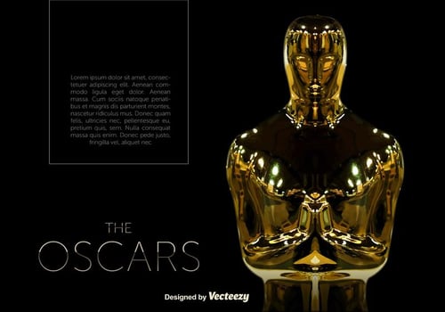 Vector Oscar Statue Template