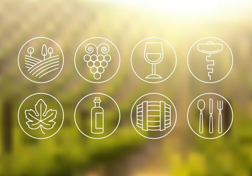 Wine Icons vector