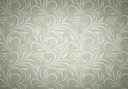 Olive Vector Western Flourish Seamless Pattern