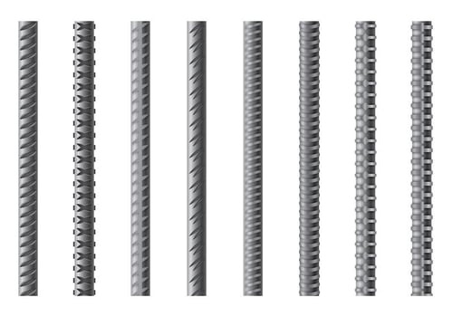 Set Of Rebar Vector