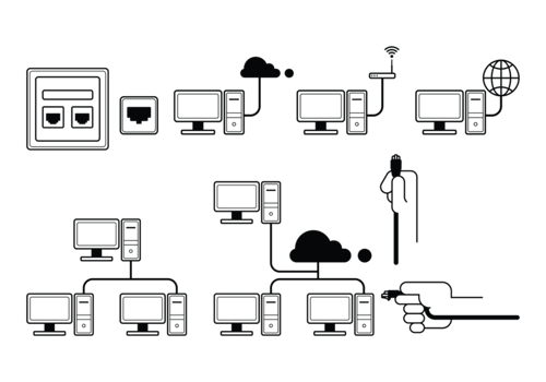 Rj45 Vector Icons