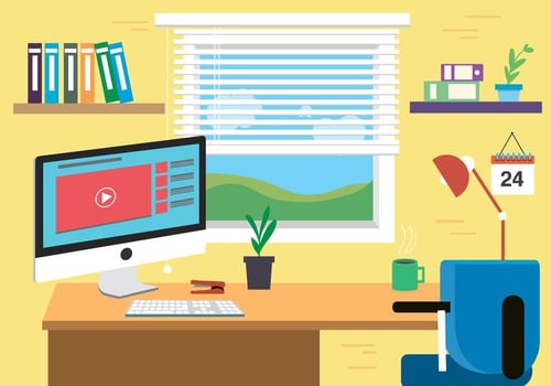 Free Designers Space Vector with a View