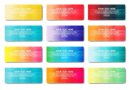 Free Web Banner Gradient Vector