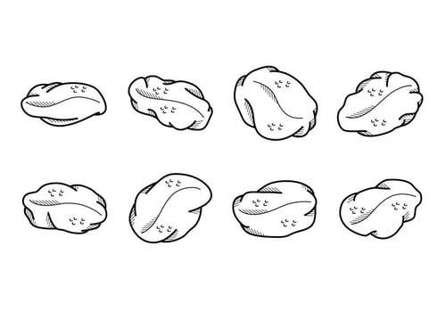Cartoon Raisins Vector