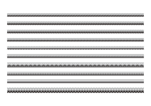 Rebar Flat Icons vector