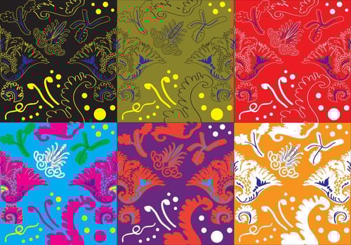 Color Acanthus Texture vector