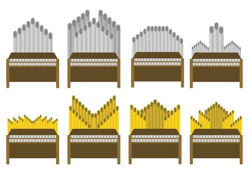 Free Pipe Organ Vector Set