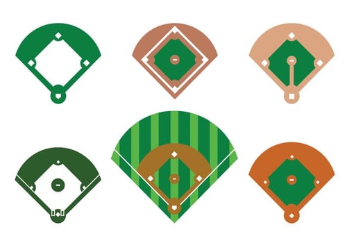Baseball Diamond Vector