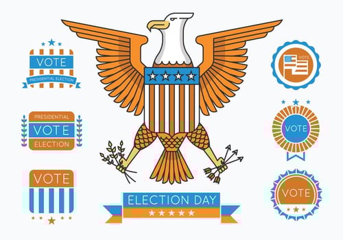Presidential Badges vector