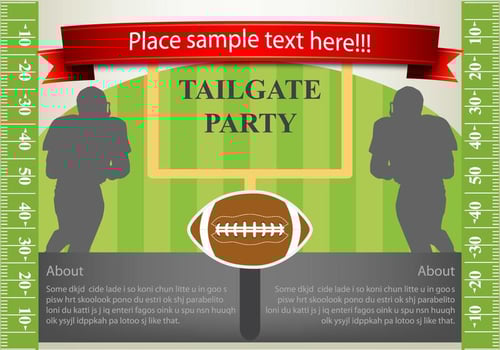 Vector Flyer Design Tailgating