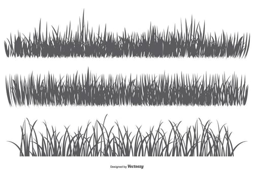 Vector Grass Silhouettes