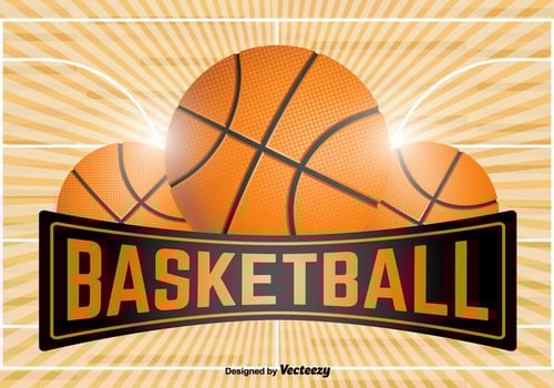 Basketball Emblem Template - Vector 