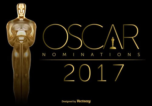 Vector Oscar Statuette On Black Background