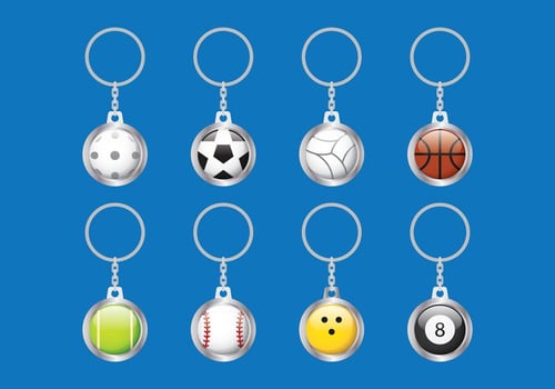 Key Chains Ball vector