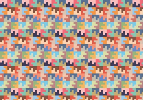 Pastel Square Random Pattern vector