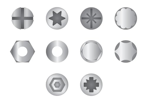 Free Nail Head Icons Vector