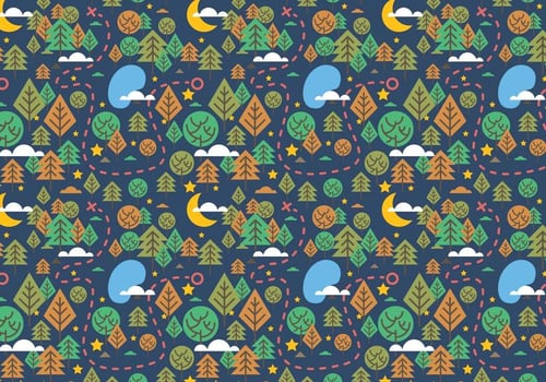 Free Star Forest Background Vector
